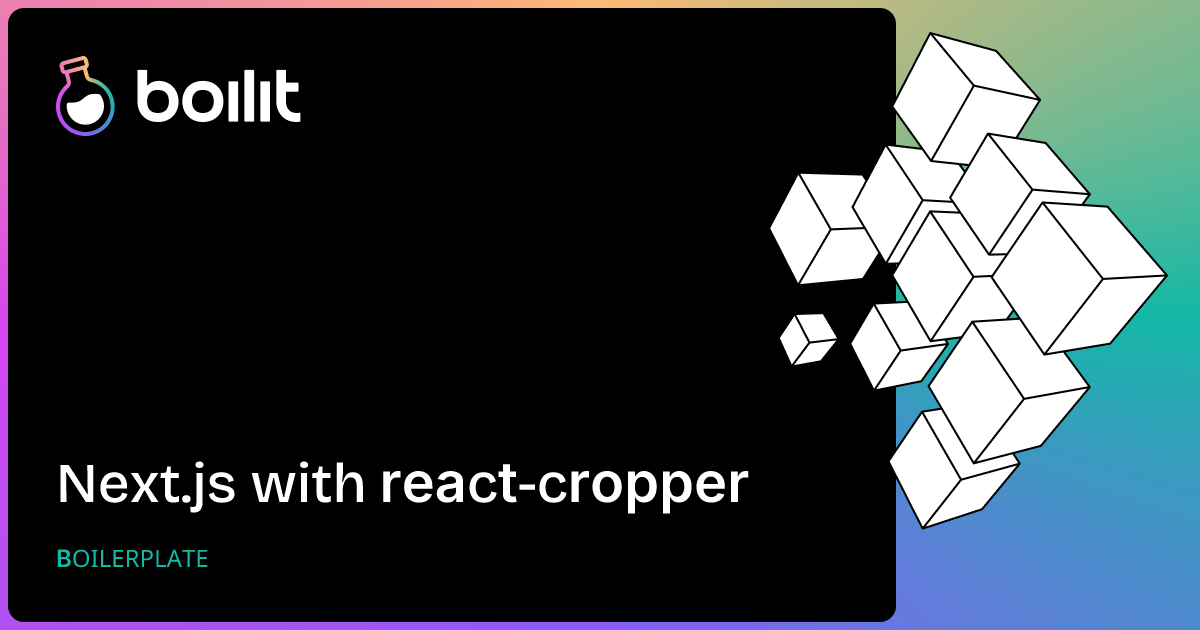 Next.js with react-cropper — Boilit